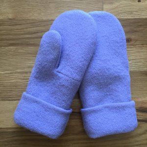 Felted Wool Mittens - Lavender